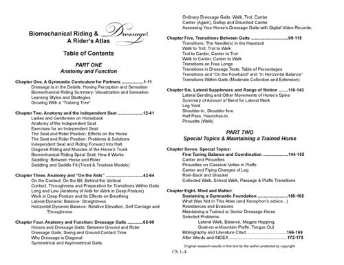 BioMechanical Riding and Dressage: A Rider's Atlas by Nicholson - Biblio Bookstore