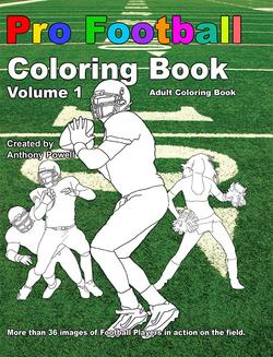 Pro Football Adult Coloring Book by Anthony Powell - Biblio Bookstore