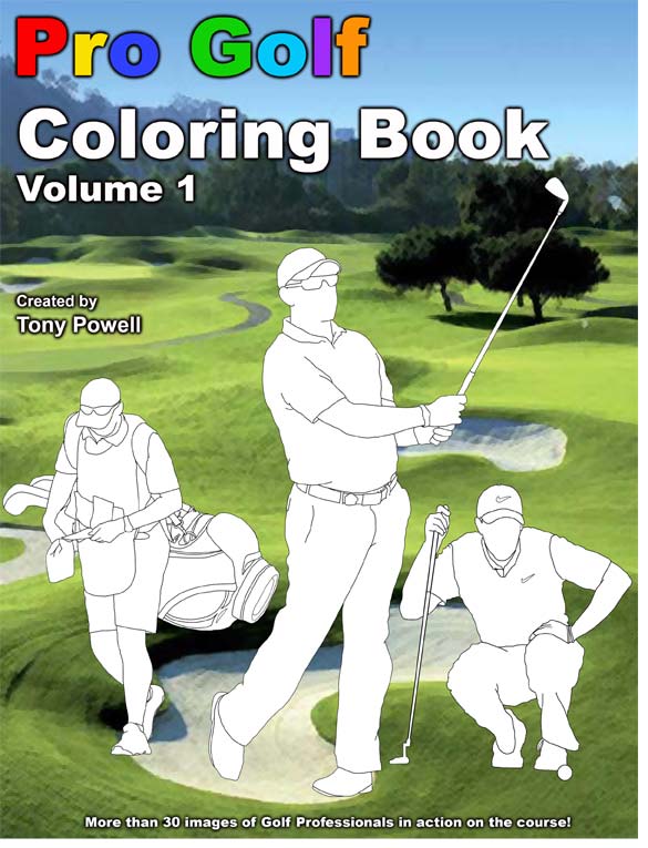 Pro Golf Coloring Book by Tony Powell